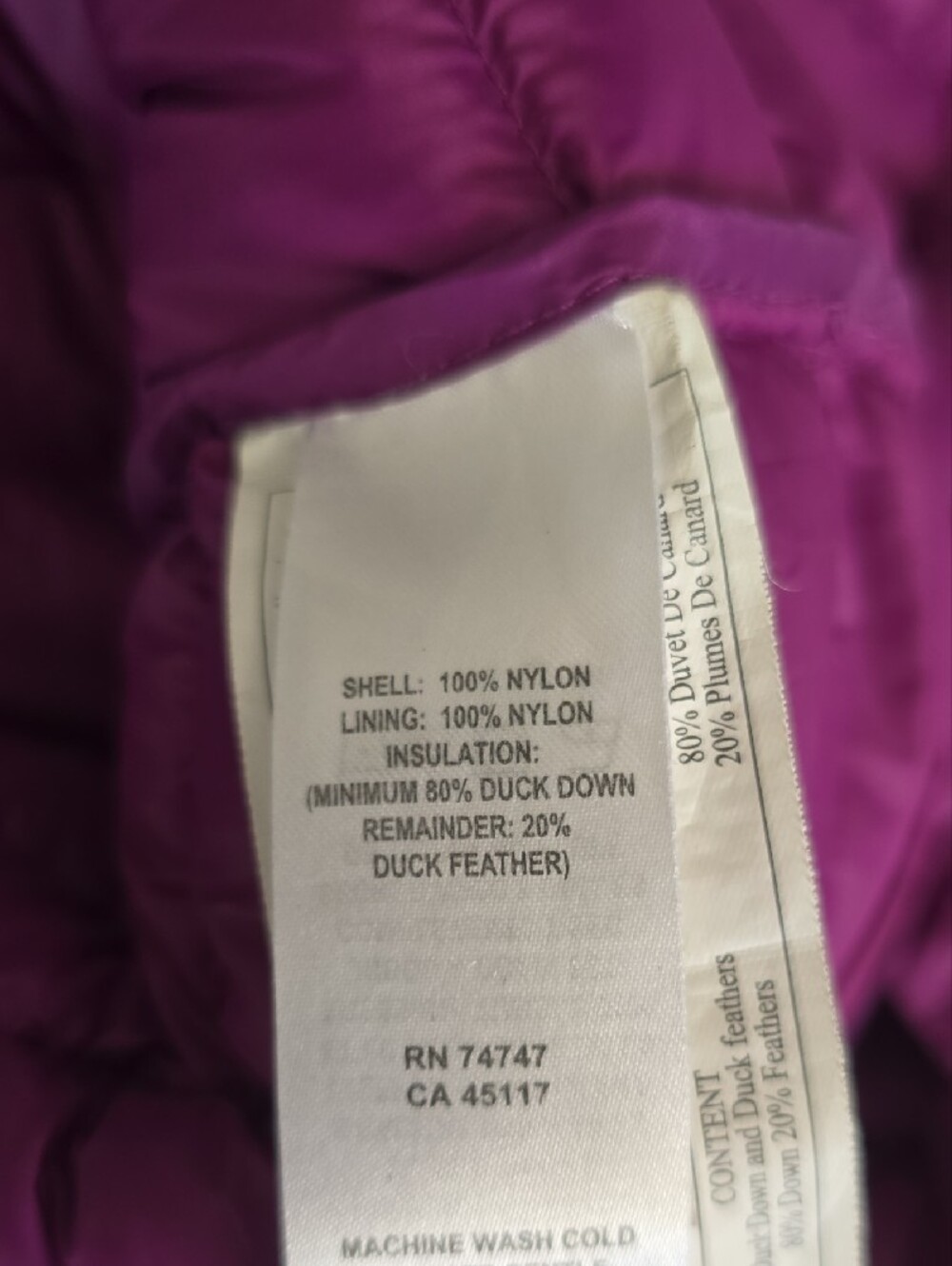 Natural Reflections Women's Quilted Puffer Jacket in Purple - Picture 7 of 8